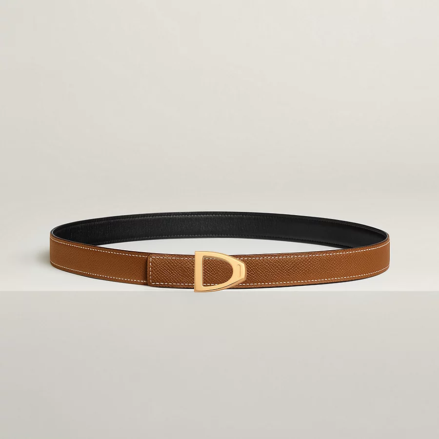 Cavaliere belt buckle & Reversible leather strap 24 mm - Image 2